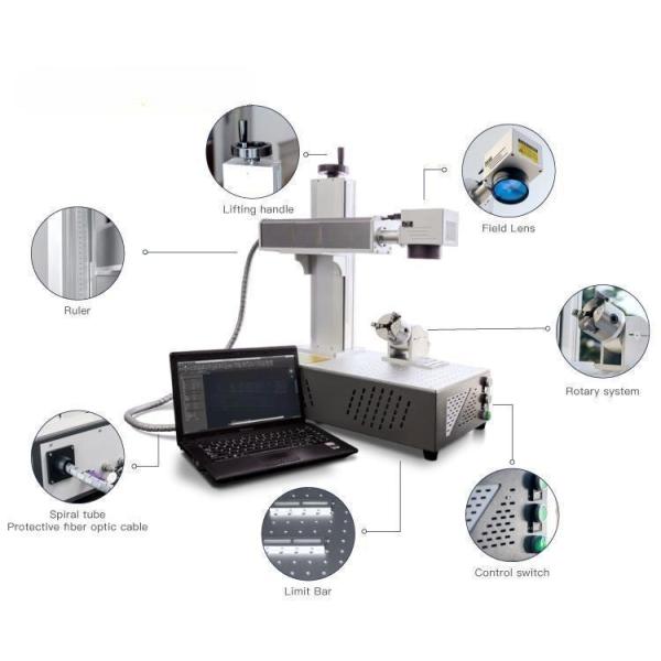 30W 50W 100w 3D Fiber Laser Marking Machine IPG Metal Laser Marker
