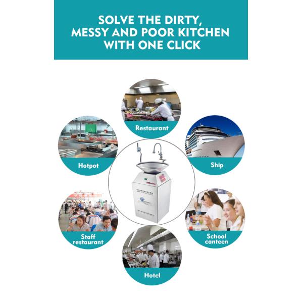 Factory Supply Kitchen Food Waste Grinders Food Waste Dehydrating Disposers Electric 50 Stainless Steel Batch Commutator Motor