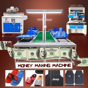 Slipper upper sole fully automatic multiple color car mat production line Rubber