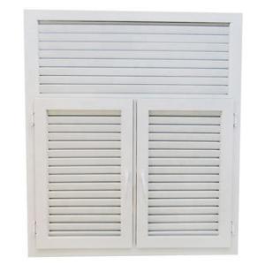 Vinyl Adjustable Waterproof Aluminium Louver Window UPVC Casement Indoor