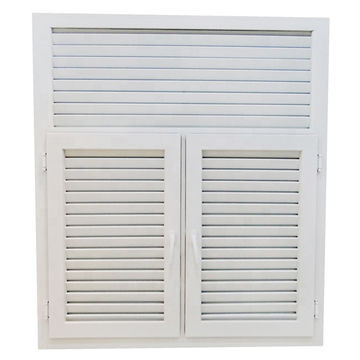 Buy Vinyl Adjustable Waterproof Aluminium Louver Window UPVC Casement Indoor at wholesale prices