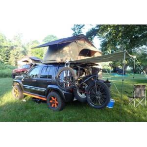 Green And Beige Off Road Roof Top Tent 310*190*130CM Unfolding Size