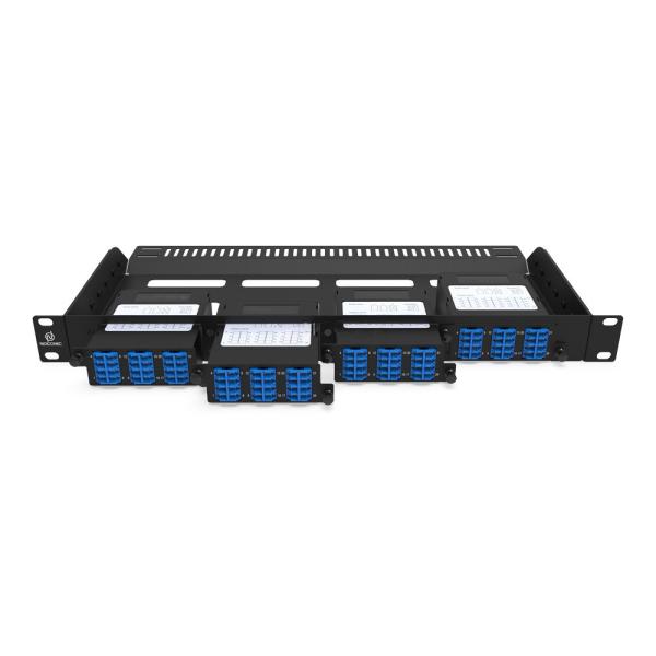 Rongbang RBTX-MP4PP01 1U 19" 4 Slots HD Frame Modular Fixed Frame 96 LC Interface for Data Center Enterprise Network