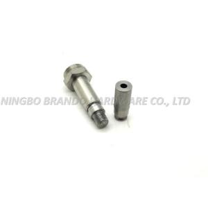 Male Screw Thread Solenoid Stem With Rubber Band Internal Spring Core