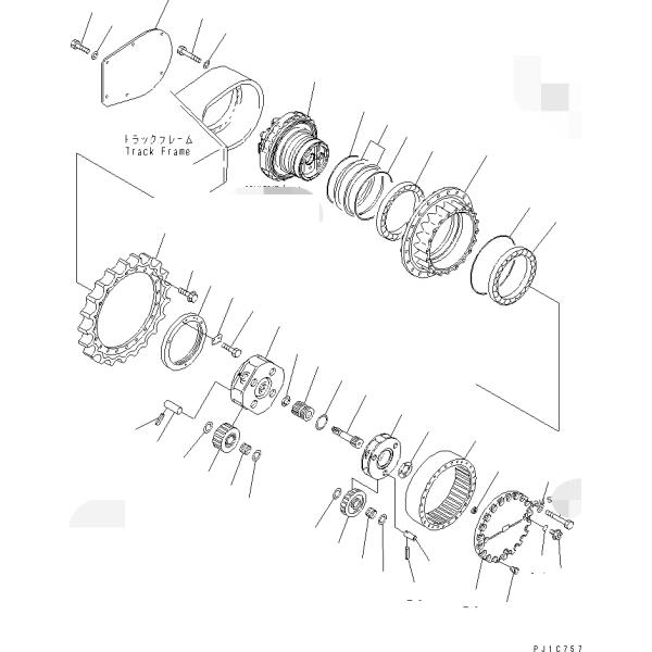 207-27-00370 207-27-00260 Komatsu Hydraulic Final Drive PC300-7 For Excavator