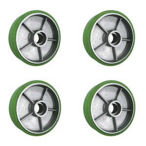 1000kg Loading 8x2inch Polyurethane Casters For Pallet Trucks