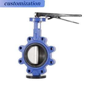 Versatile Hand Lever Butterfly Valve for Gas Media and Cast Iron Flange
