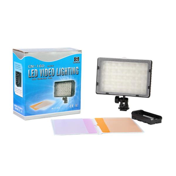 CN 160 LED Video Camera Light DV Camcorder Photo Lighting 5400K For Canon Nikon
