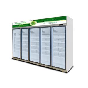 Customization Low E Glass Upright Commercial Beverage Cooler Rapid Cooling