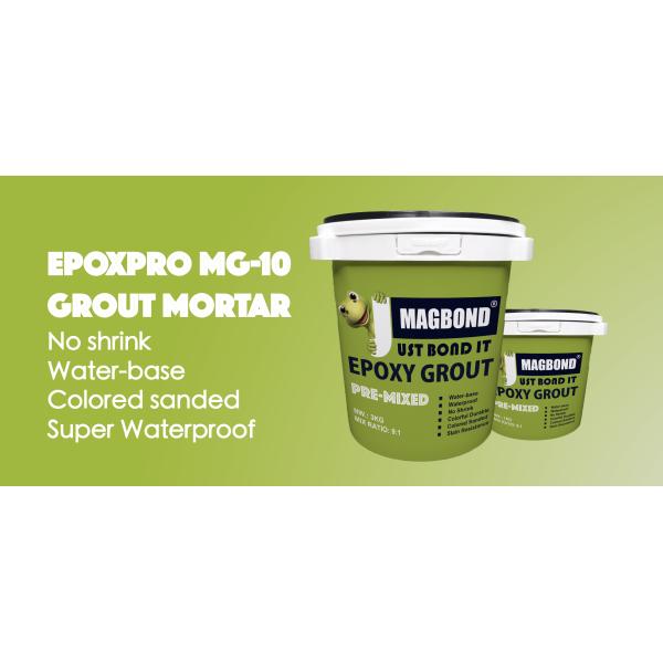 Epoxy Tile Grout Tub Water-base EPOXPRO MG-10 Tub Epoxy Tile Mortar