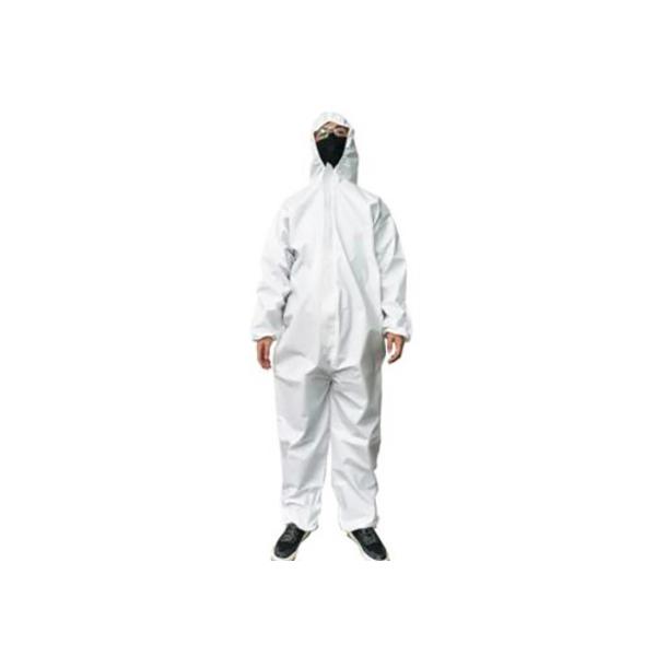 Buy White Civil Use Disposable Safety Coveralls at wholesale prices