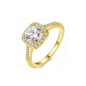 Diamond 18K Gold Plated Rings Size 5 - Size 10 Women Engagement Ring