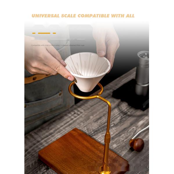 Upgrade Your Coffee Setup with Solid Wood Drip Stand and Food Grade Filter Station