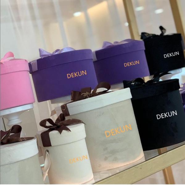 Round Floral Cylinder Boxes Custom Order Accepted for 20*15CM Flower Arrangements
