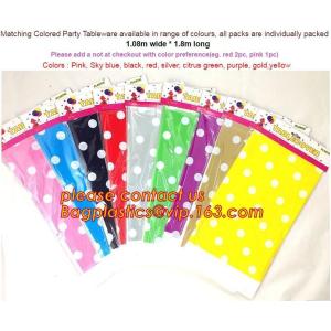 Polk Dot Plastic Tablecloth Tablecover Baby Shower Birthday Party Supply Decor