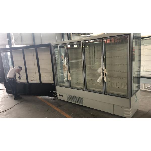 R290 Refrigerant CFC Free Drinks Chiller Fridge , Commercial Drink Display Fridge