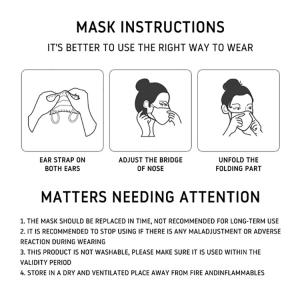 5 Layer Anti Dust Disposable Protective KN95 Face Mask