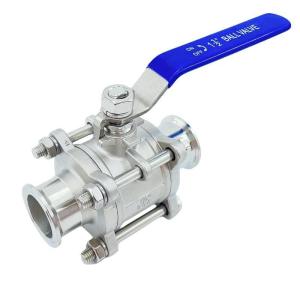 ISO9001 Standard 3PC Clamp Stainless Steel Floating Ball Valve 1000wog
