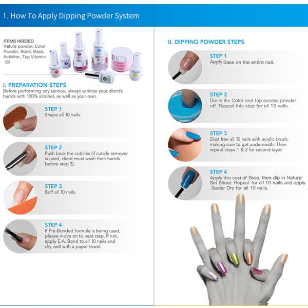 Nails Supplies Salon Factory Wholesale Nail Acrylic Powder No Need for UV Lights Colored Acrylic Powder