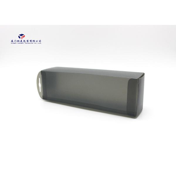Opaque PP Matte Grey Color Hard Plastic Box Packaging High Impact Resistant 26cm Height