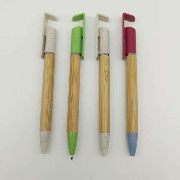 Buy Eco Friendly Bamboo Ballpoint Pen Smooth Writing For Promotional Gift at wholesale prices