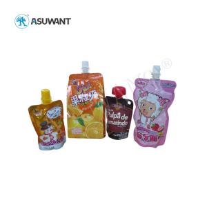 Aluminum Stand Up Liquid Spout Bags Moisture Proof Matte / Glossy Surface Effect