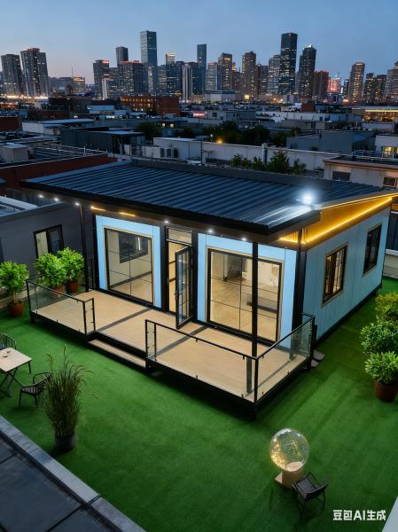 Expandable Container House with 100mm Thick Wall 5.5 Tons Net Weight and L