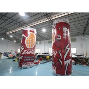 Tarpaulin Drinks Zip Top Inflatable Advertising Can With Blower