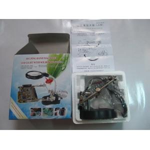 electric iron bracket with lights magnifying glass for repair electrical board