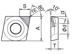 High Speed CPMH DCMT PCD Lathe Tool Inserts For Aluminum Alloy , Copper Alloy ,