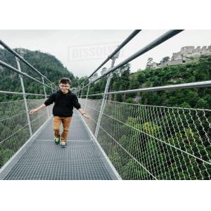 Sus 316 1.5mm Steel Wire Rope Mesh 300x300mm Hole