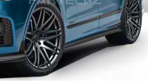 Auto Blue Bentley Bentayga Body Kit Widebody Carbon Fiber Front Lip Diffuser Wing Hood