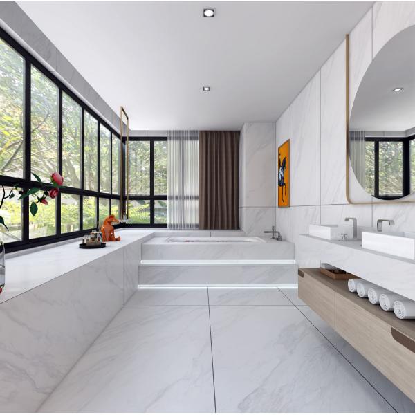 Marble Look Calacatta White Inside Outside Porcelain Tiles