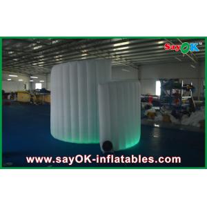 Photo Booth Backdrop Commerical Led Inflatable Photo Booth , Foldable Spiral