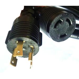 Quality American standard 3pin black 18AWG extension power cord 0.5m-10m copper power extension cable for sale