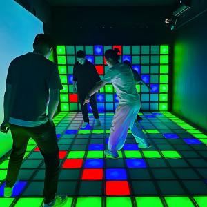 Custom LED Game Floor Program Interactive Game Room Active Grid LED Floor Game
