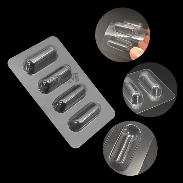 Transparent Pet Fishing Lure Clamshell Packaging With Card Insertion