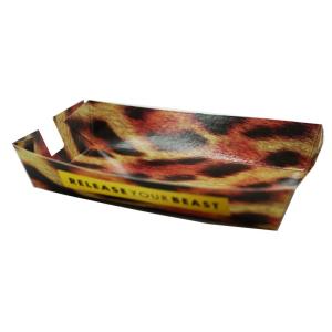 Stackable Paper Snack Trays , Paper Boat Food Tray High Efficiency Stable