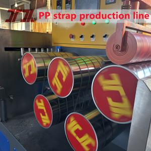 280KG/H Capacity PP Strap Making Machine With Automatic Winder And 4 Net