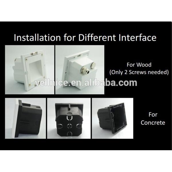 Megnet Interchangeable face IP65 CE RoHs 3W Recessed Outdoor LED Step Lights Aluminum Alloy 3000K