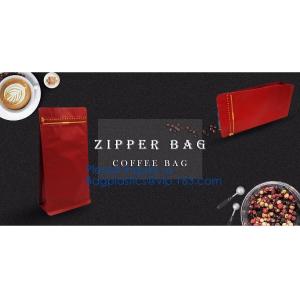 Biodegradable moistureproof Kraft aluminized foil flat bottom standup square