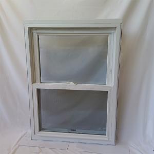 ISO9001 Glazed Tilt UPVC Double Hung Window Customized