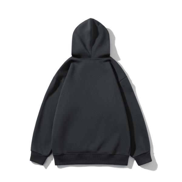 FODARLLOY Fashion Vintage Hoodie OEM Streetwear Essentials Oversize Unisex Pull Coat Men's Hoodies Pullover Dark Grey