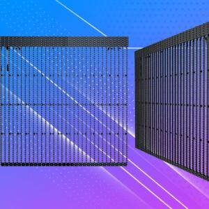 Weather Resistant Transparant LED Screen Commercial For Modern Architectural