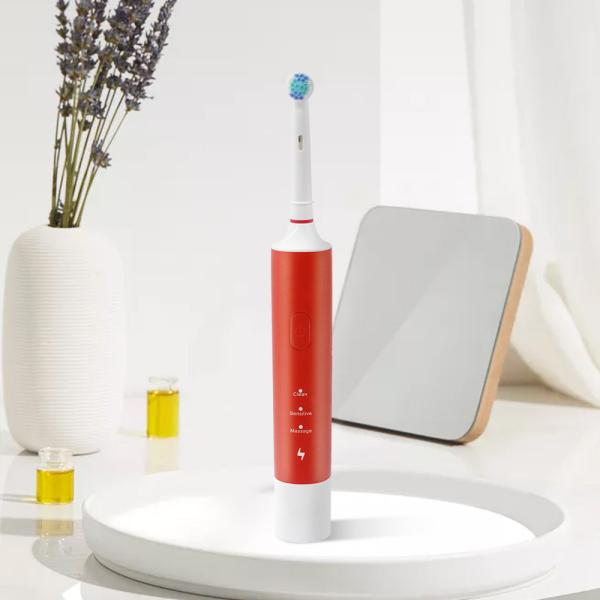 Buy Antibacterial 1200mAh Spin Tooth Brush , Reusable Electric Toothbrush Rotating Head at wholesale prices