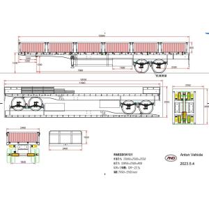 Customizable Sideboard Semi-Trailer 12 Tire Durable Freight Hauling Flatbed