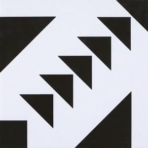 Black White Ceramic Rustic Tile 20x20cm AAA Grade Non-Slip