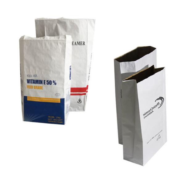 Multiwall Packing Paper Bags Custom Printed Custom Shape And Structure