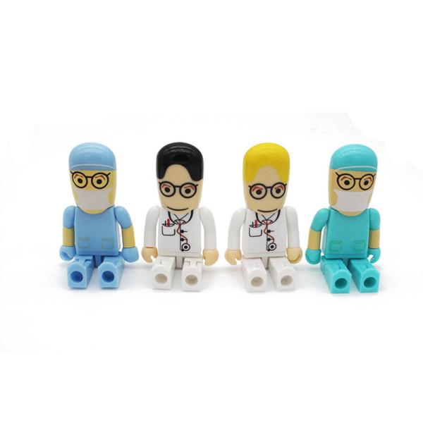 Doctor Shape Plastic USB Flash Drive Memory Stick 8GB 16GB 32GB 3D USB 3.0 Flash Drive