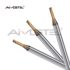 Deep Groove Carbide Radius End Mill Precision 4 Flute H6 For Hardened Steel